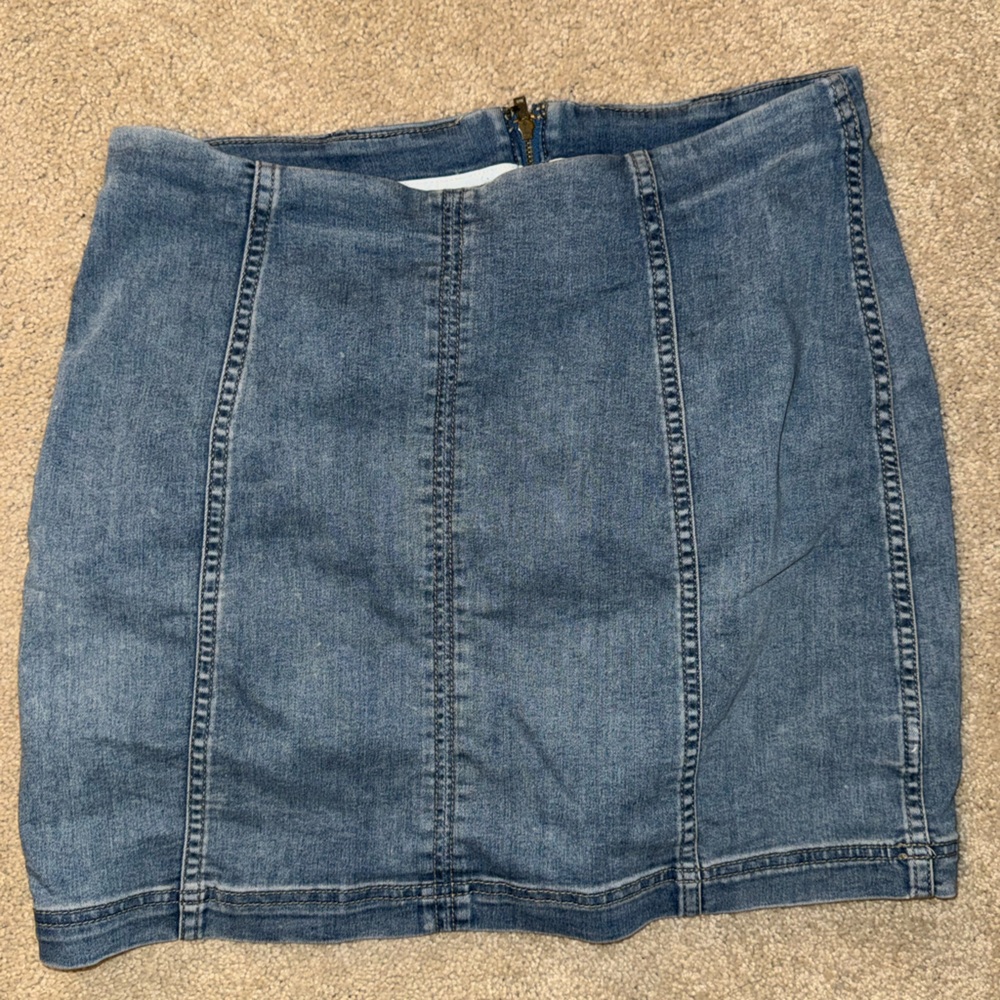 Free People Denim Mini Skirt